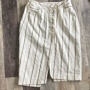 stylenanda stripe skirt deconstructed pencil